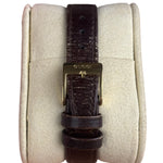 Gucci Vintage Gold-Plated Bezel Brown Leather Watch - 2300L