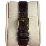 Gucci Vintage Gold-Plated Bezel Brown Leather Watch - 2300L