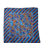 Givenchy Dark Multi Striped Shear Silk Scarf