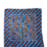 Givenchy Dark Multi Striped Shear Silk Scarf