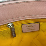 Salvatore Ferragamo Pink Saffiano Leather Shoulder Bag