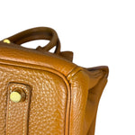 Hermes Birkin 35 Gold Brown Togo Leather Handbag 2001