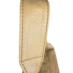 Chanel CC Vintage Beige Leather Caviar Wood Chain Hobo Bag