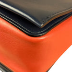 Celine Bicolor Leather Medium Frame Crossbody Bag