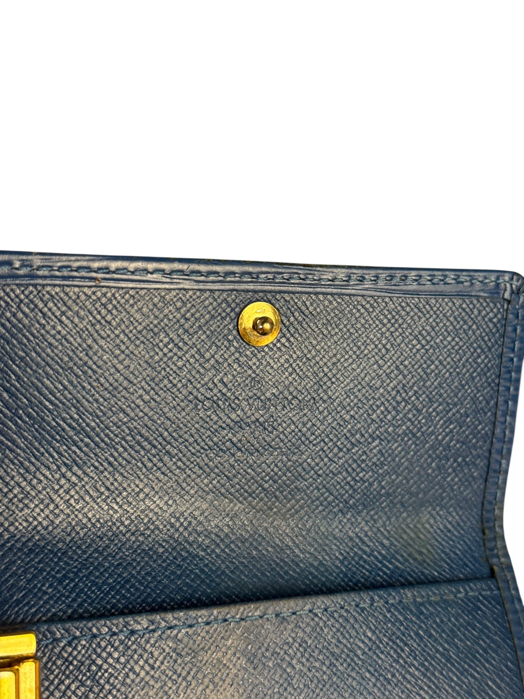 Louis Vuitton Blue Epi Keyholder