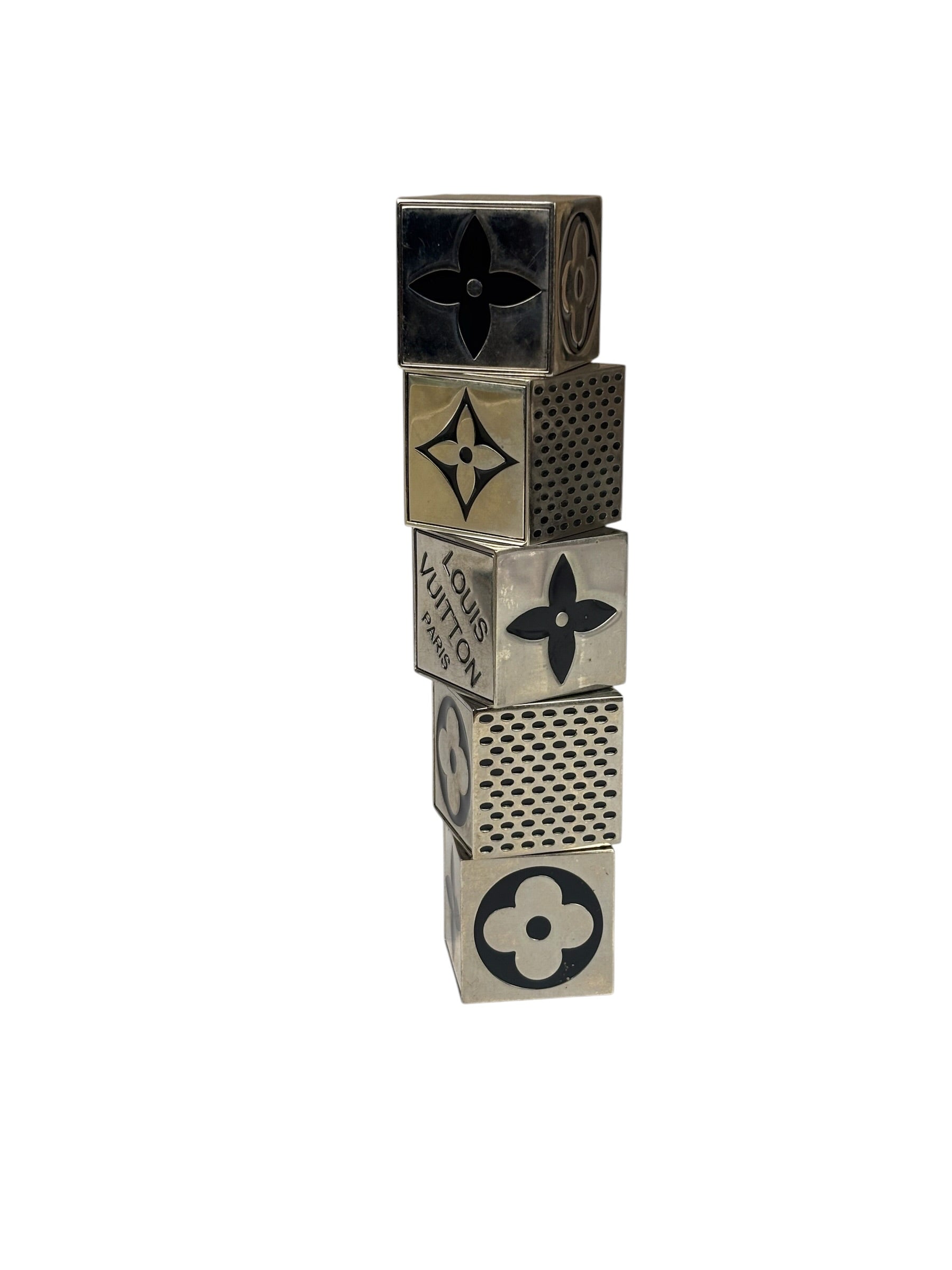 Louis Vuitton Silver Magnetic Cube Dice