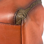 Bottega Veneta Brown Leather Intrecciato Trim Cesta Tote