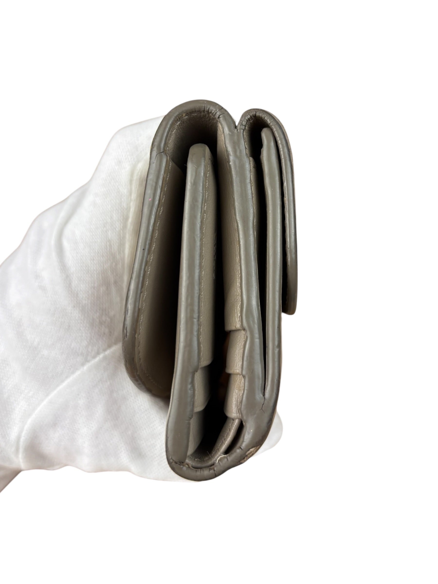 Chloe Motty Grey Small Tri-Fold Wallet