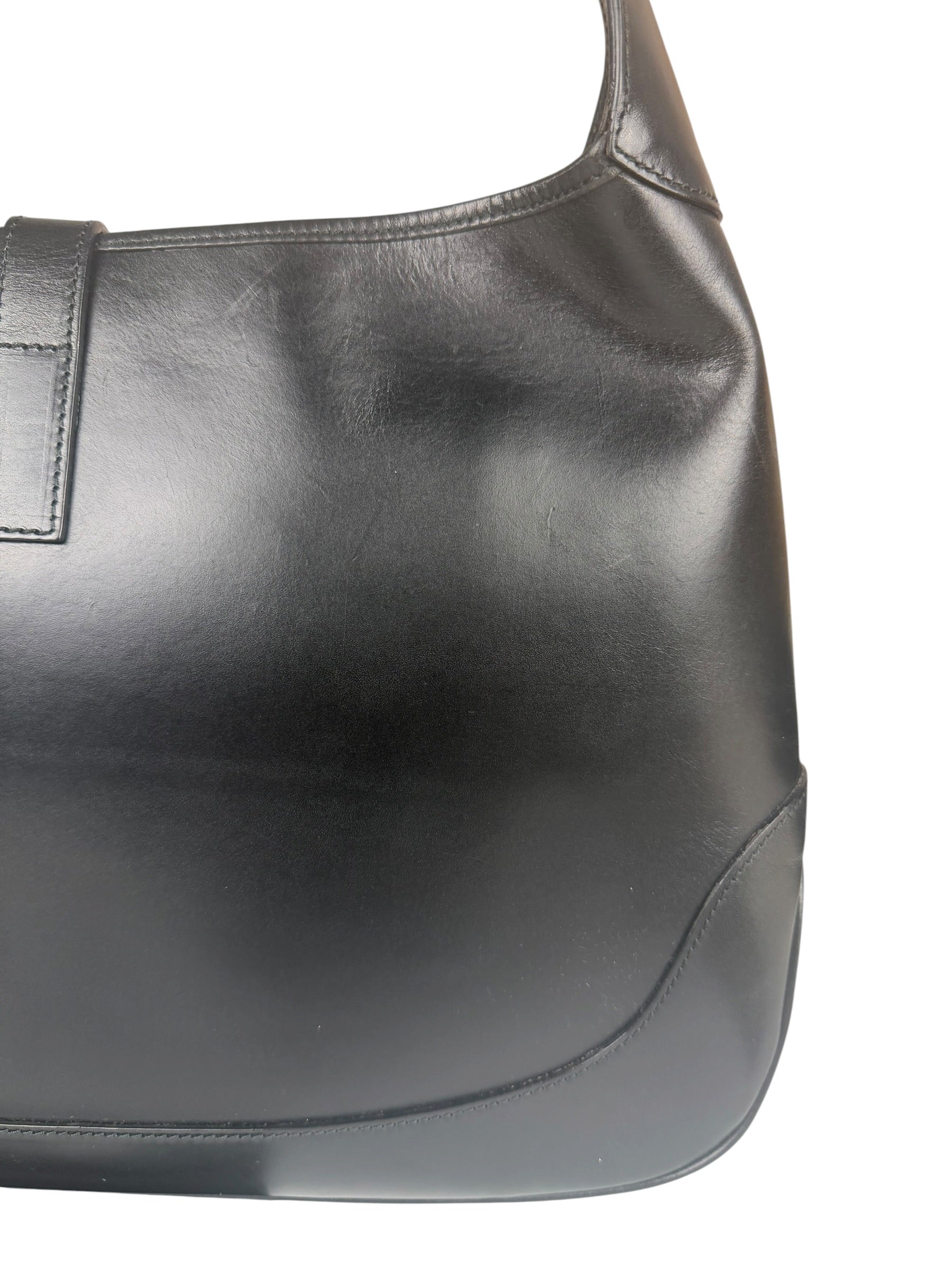 Gucci Black Leather Jackie Hobo Bag