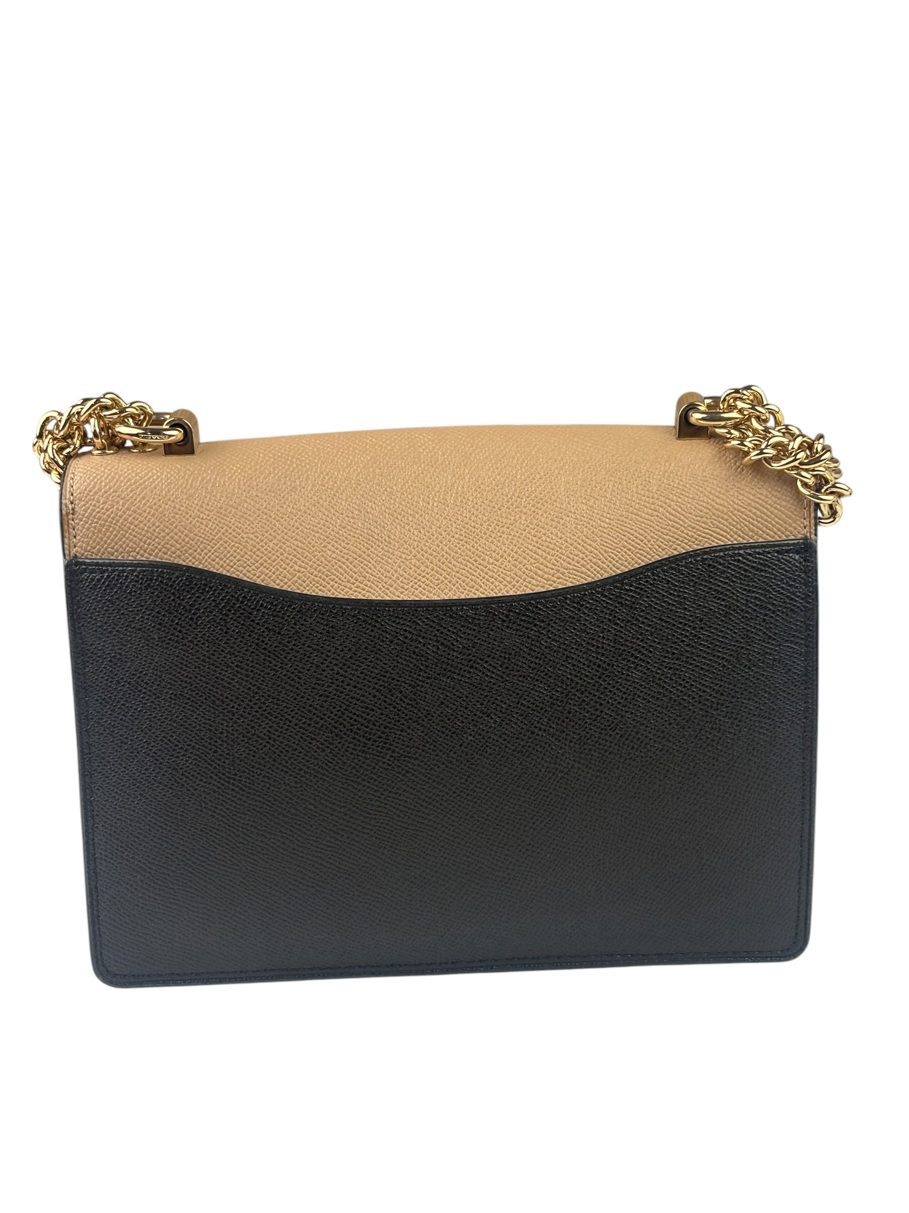 Coach Colorblock Leather Anna Flap Clutch Crossbody Bag