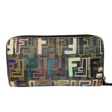 Fendi Zucca Spalmati FF Multicolor Long Wallet
