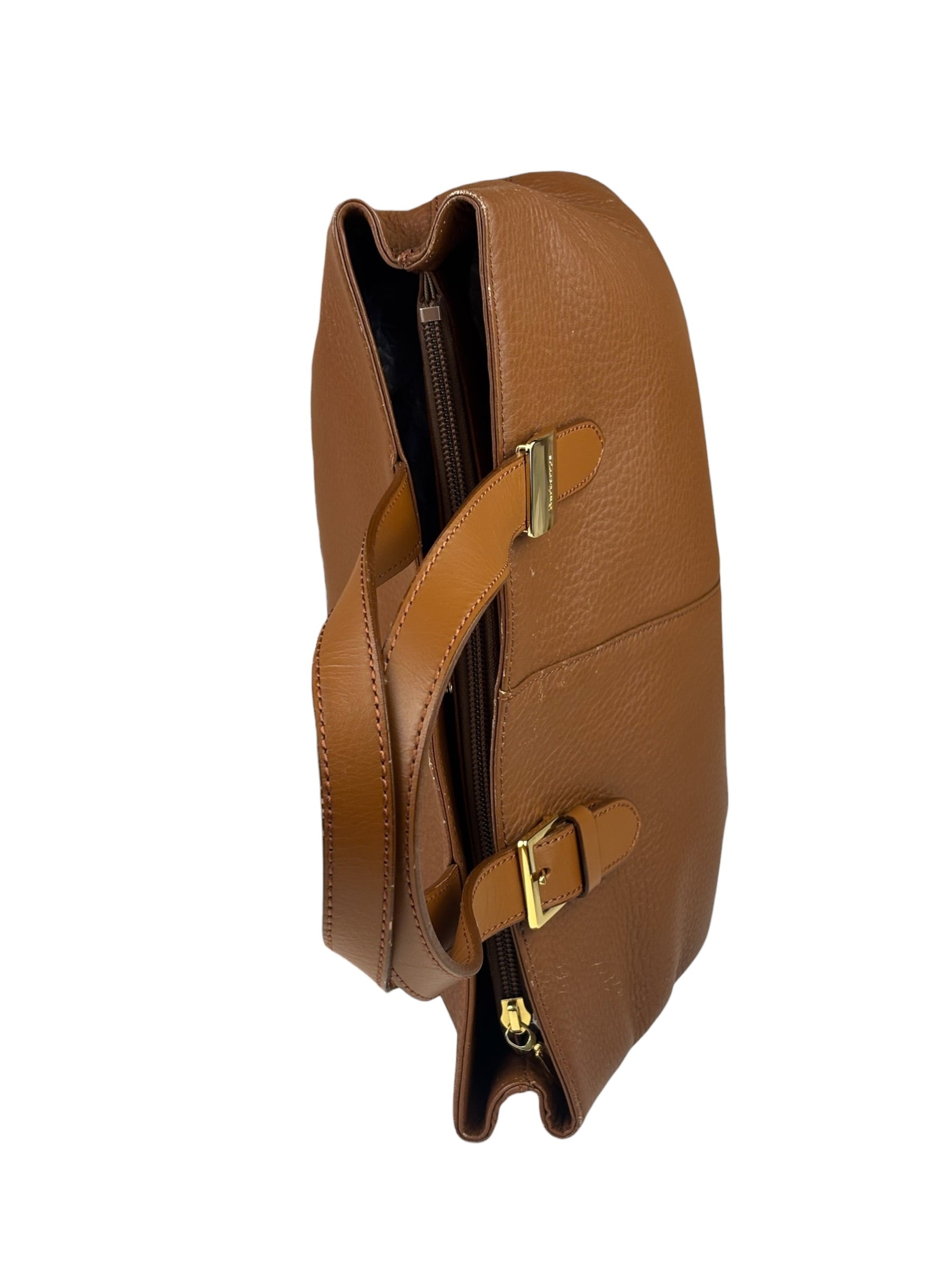 Burberry Vintage Tan Brown Leather Chestnut Shoulder Bag