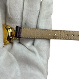 Gucci 6000.2.L Round Roman Dial Leather Band