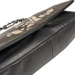 Chanel Black Leather CC Mirrored Mosaic Flap Bag 2008