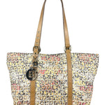 Fendi FF Floral Zucchino Shoulder Tote