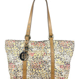 Fendi FF Floral Zucchino Shoulder Tote