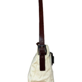Fendi Cream Baguette Shoulder Bag