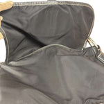 Damaged Prada Vintage Black Tessuto Nylon Leather Trim Saddle Flap Shoulder Bag