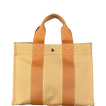 Hermes Bicolor Woven Cotton Bora Bora Canvas Tote Bag PM