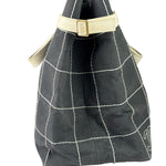 Chanel Vintage Large Square Quilt Tote Faded Black 2003