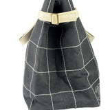 Chanel Vintage Large Square Quilt Tote Faded Black 2003