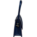 Jacquemus Navy Blue Leather Le Bambino Shoulder Bag