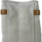 Hermes Beige/Brown Leather Trim Cabalicol Tote