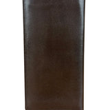 Christian Dior Brown Leather Bifold Checkbook Wallet