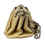 Chanel Warm Beige Leather LAX Accordion Shoulder Bag 2003