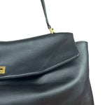 Balenciaga Large Rodeo Leather 2Way Handbag Black