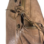 Balenciaga Brown Lambskin Day Moto Hobo Bag