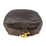 Ferragamo Vintage Brown Leather Hobo Bag