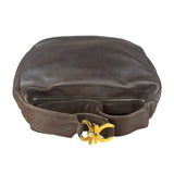 Ferragamo Vintage Brown Leather Hobo Bag