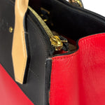 Louis Vuitton Red Leather City Steamer Handbag MM