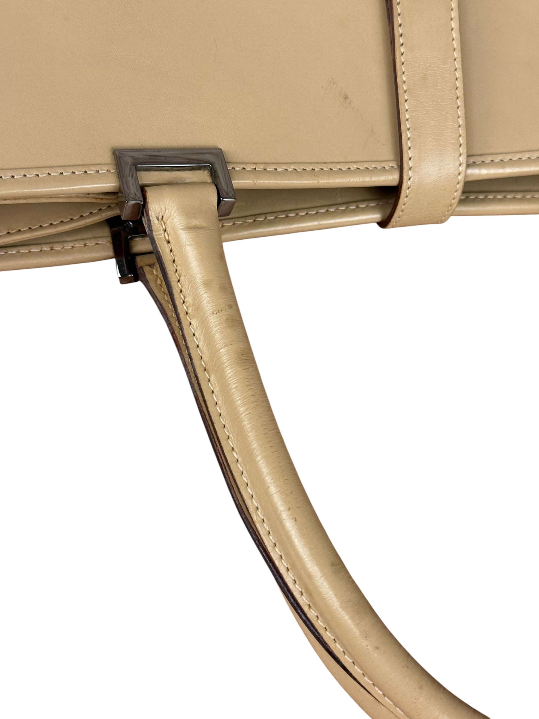 Gucci Vintage Beige Leather Jackie Tote Bag