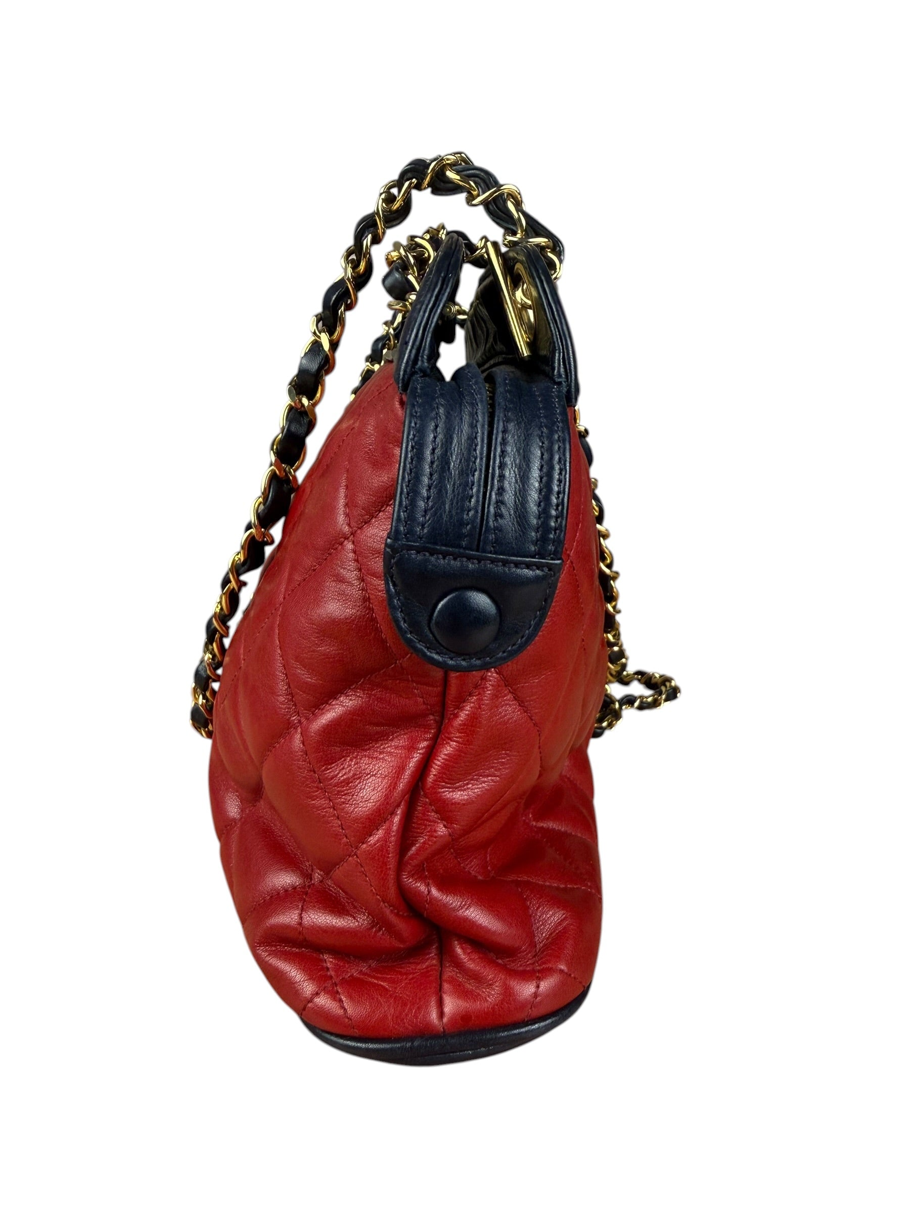 Chanel Vintage Two-Tone Mademoiselle Shoulder Bag 1990