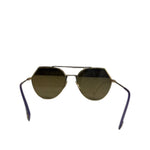 Fendi Gold-Toned Eyeline Aviator Sunglasses FF0494/S