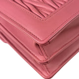 Miu Miu Pink Confidential Nappa Matelassè Leather Shoulder Bag
