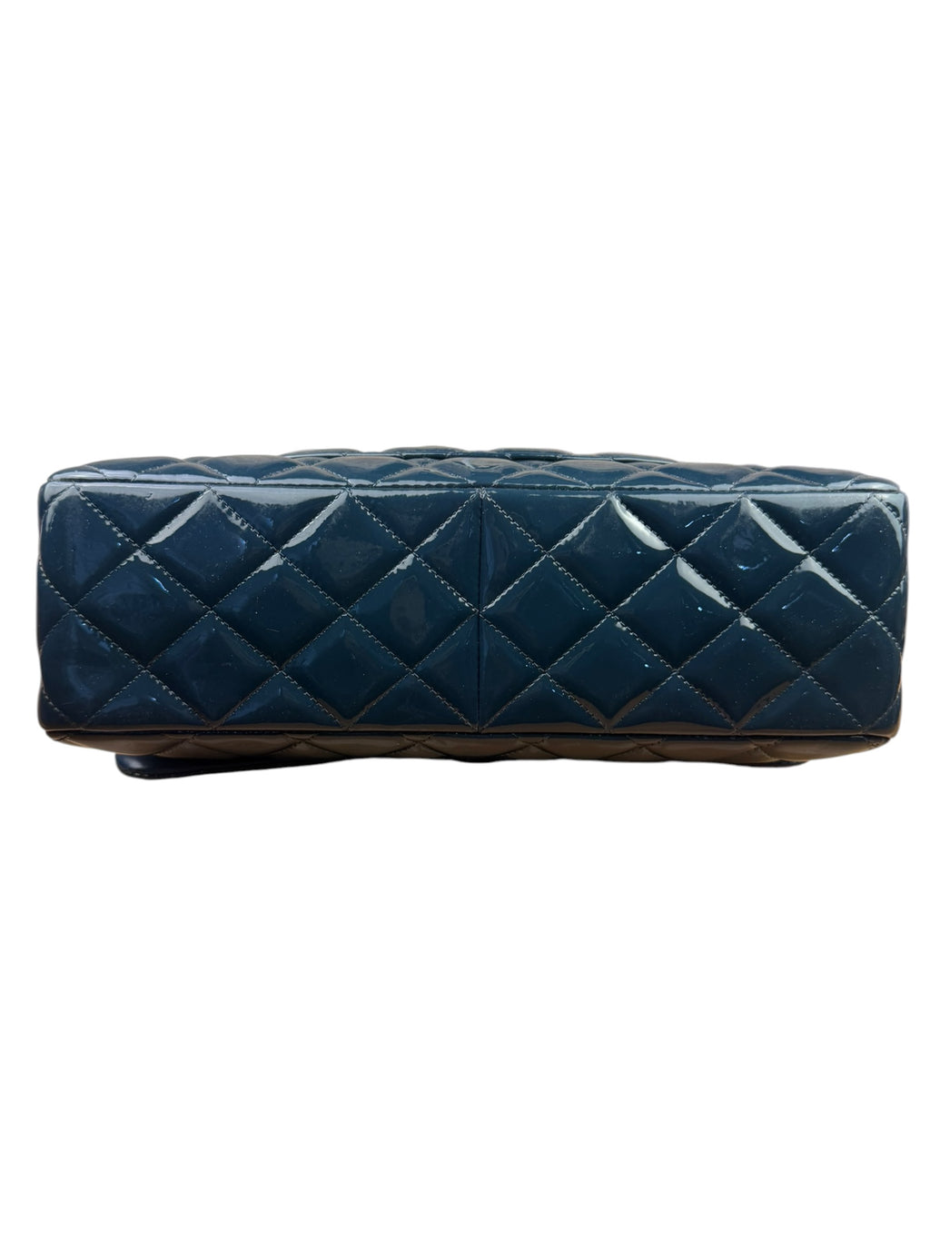 Chanel Dark Turquoise Patent Large Double Flap Bag 2010