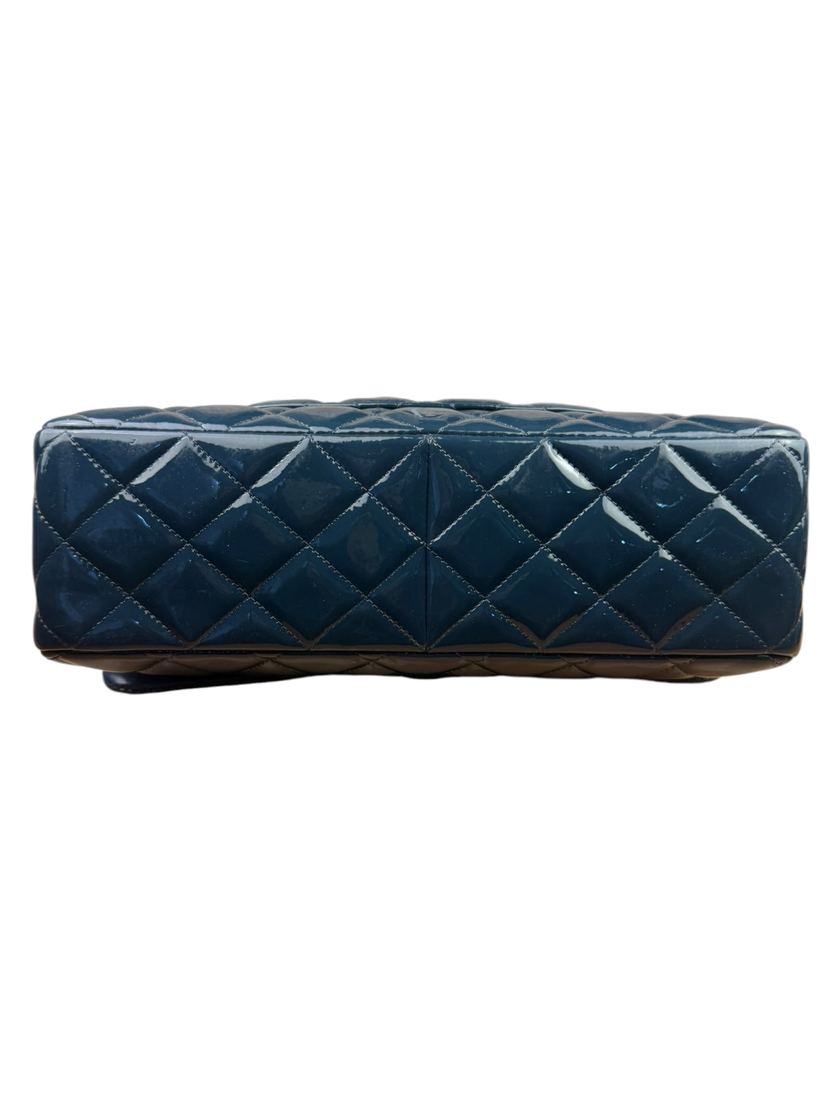 Chanel Dark Turquoise Patent Large Double Flap Bag 2010