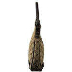 Gucci Brown Leather Trim Abbey D Ring Shoulder Bag