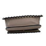 Valentino Neutral Garavani Calfskin Rockstud Crossbody Bag