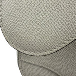 Christian Dior White Leather Saddle Hand Bag