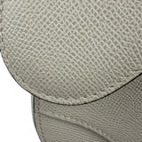Christian Dior White Leather Saddle Hand Bag