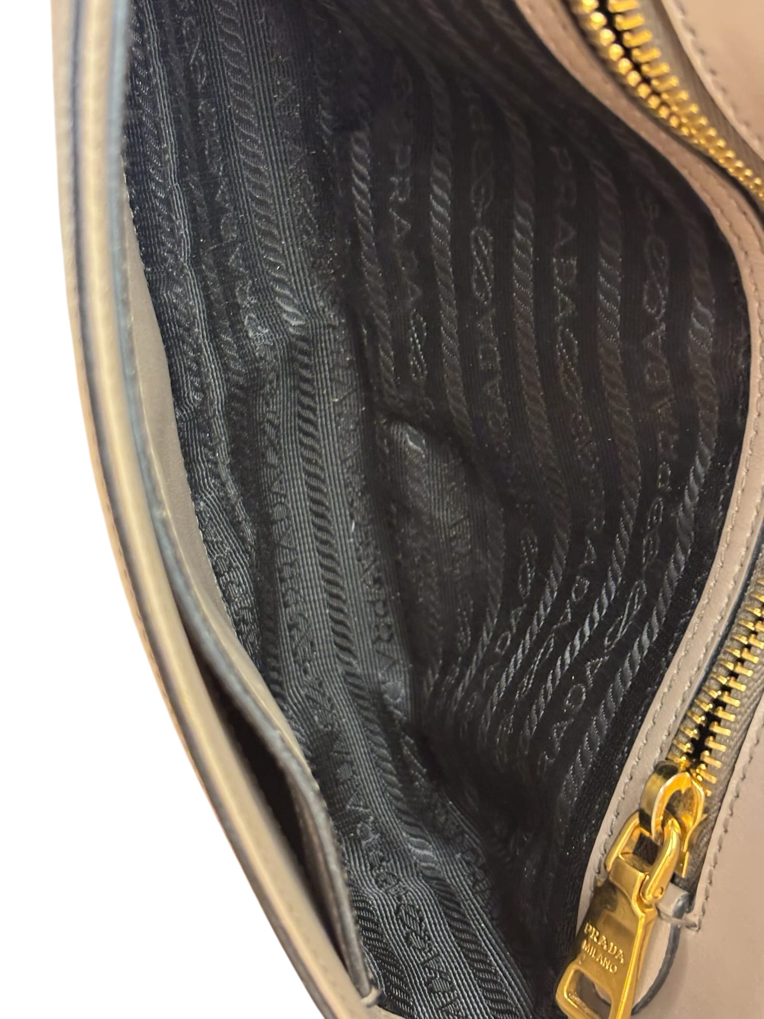 Prada Grey Saffiano Leather Cuir Pattina Crossbody