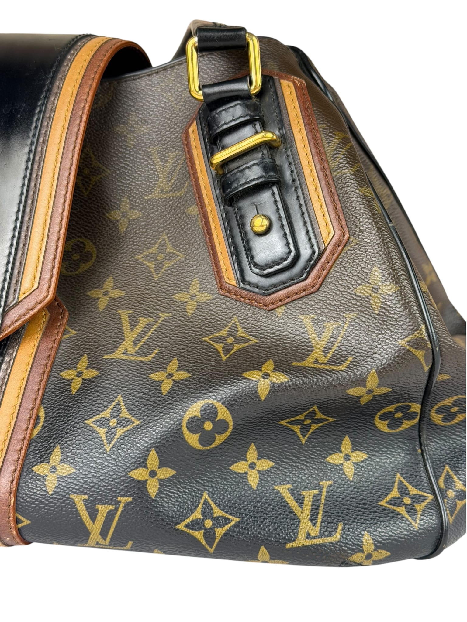 Louis Vuitton Limited Edition Brown/Black  Monogram Mirage Griet Handbag