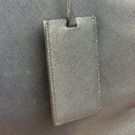 Prada Navy Blue Saffiano Leather Vertical Tote Bag