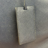 Prada Navy Blue Saffiano Leather Vertical Tote Bag