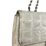 Chanel Vintage Beige Travel Line Classic Flap 2001