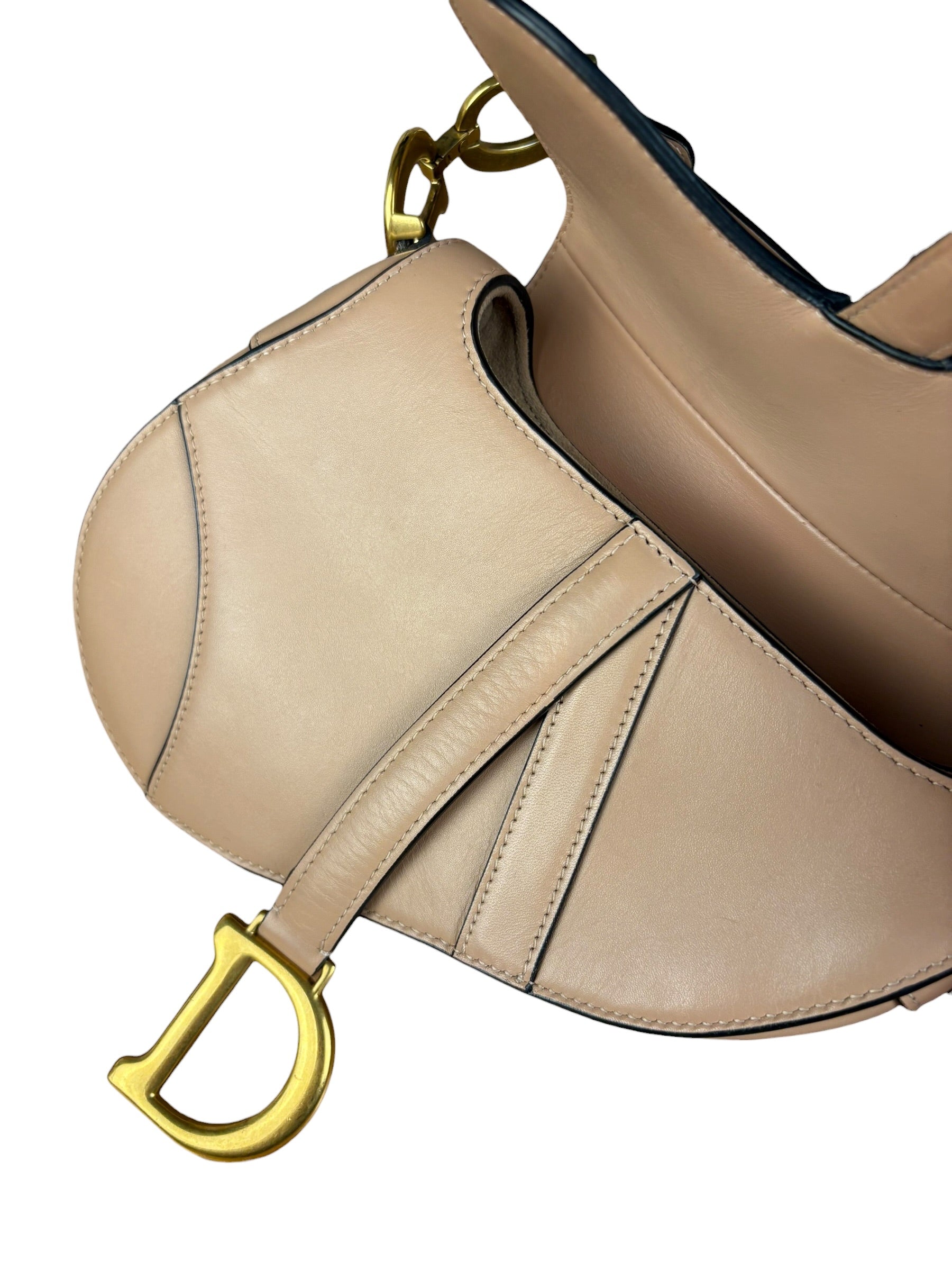 Christian Dior Blush Pink Mini Saddle Bag